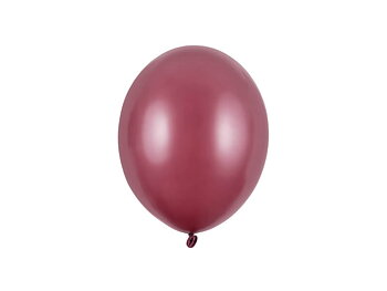 Ballonger Vinröd metallic 23 cm