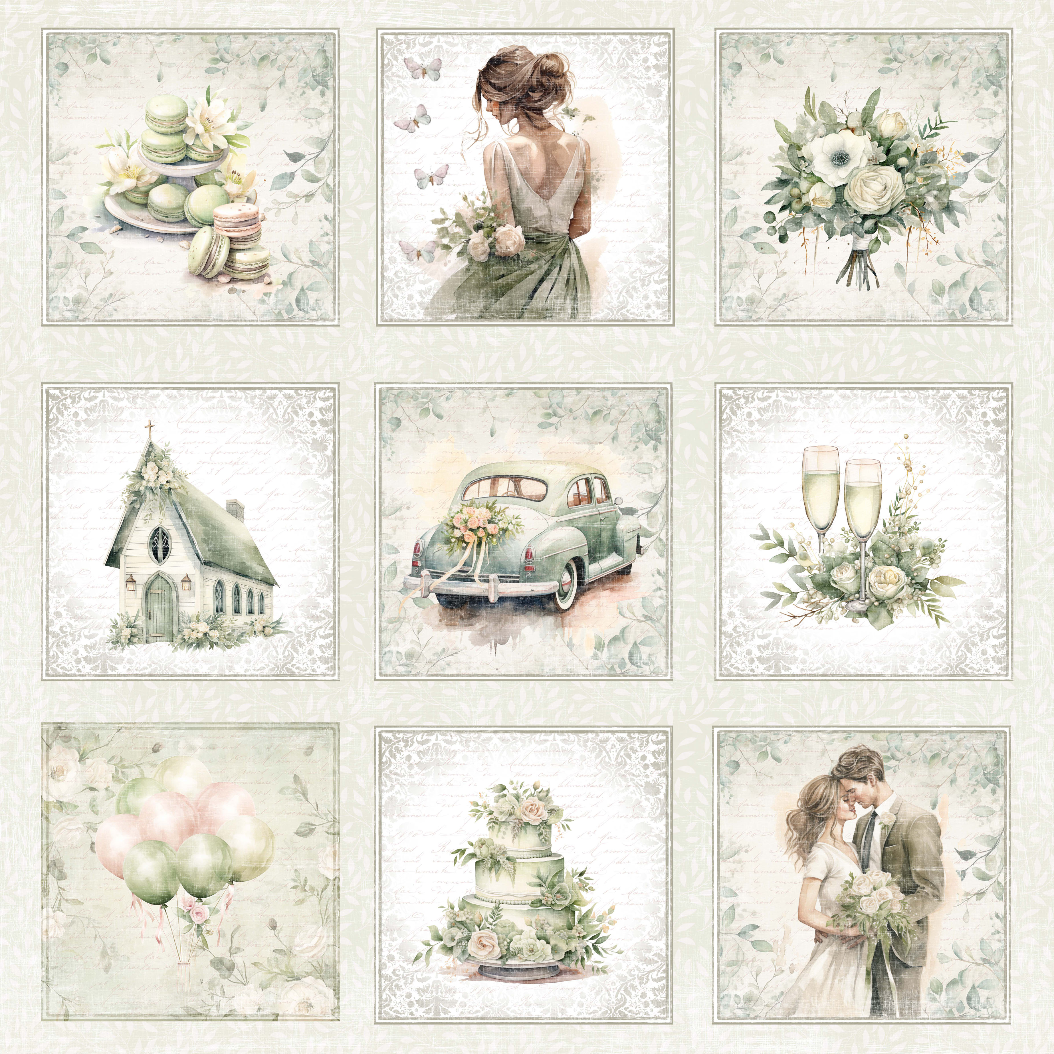 Reprint Wedding Collektion 6"x6" - 8