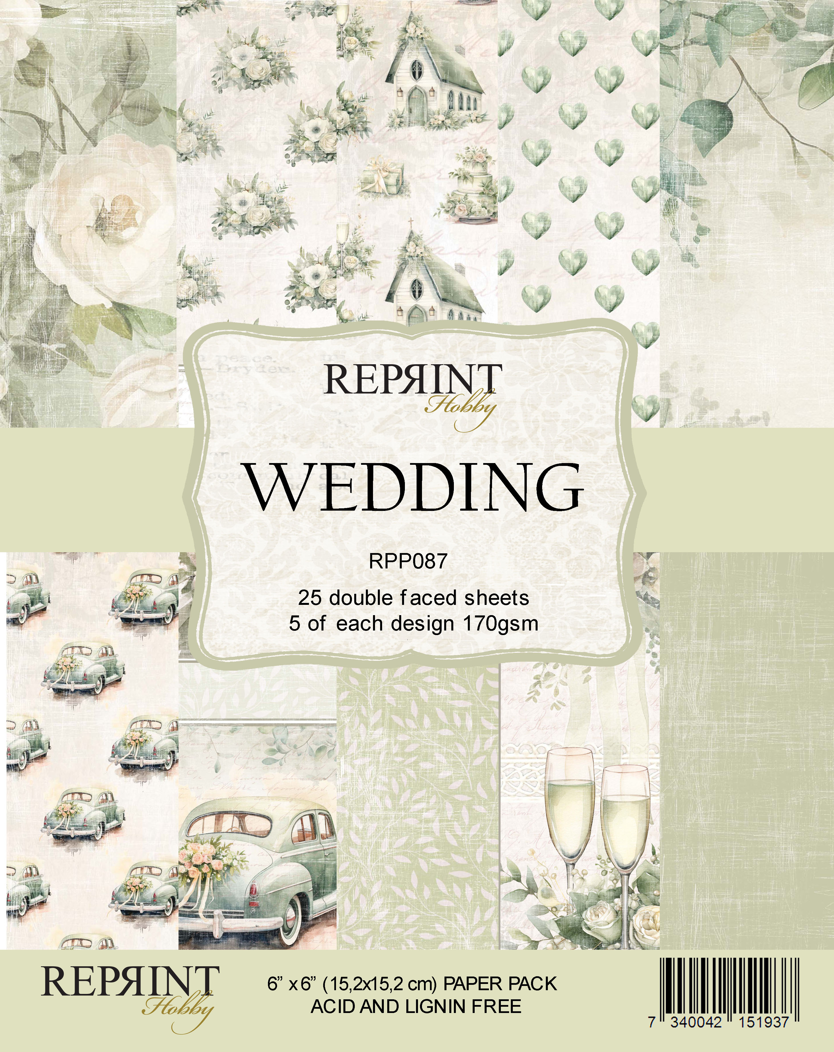 Reprint Wedding Collektion 6"x6"