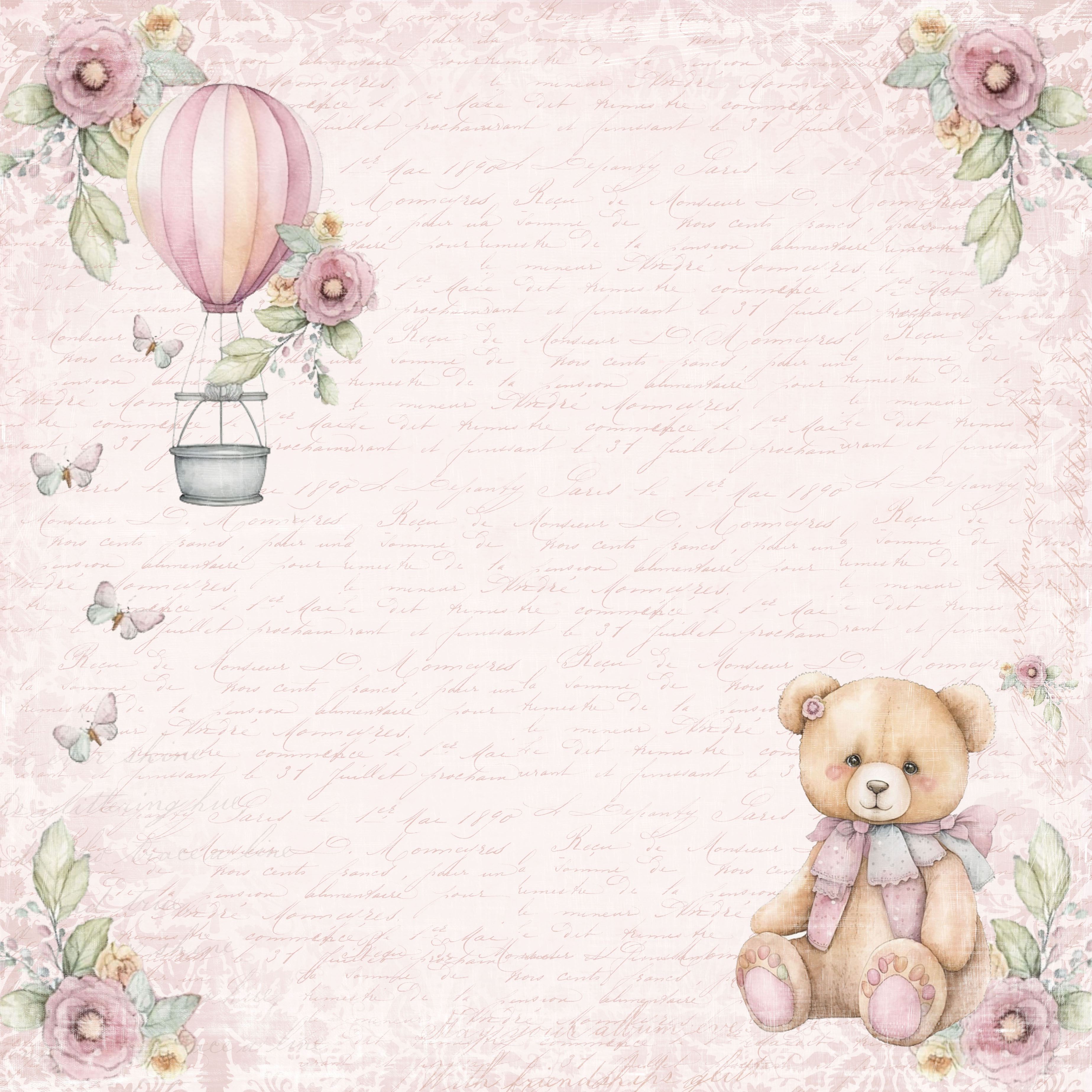 Reprint Teddy Baby Collektion 6"x6" - 2