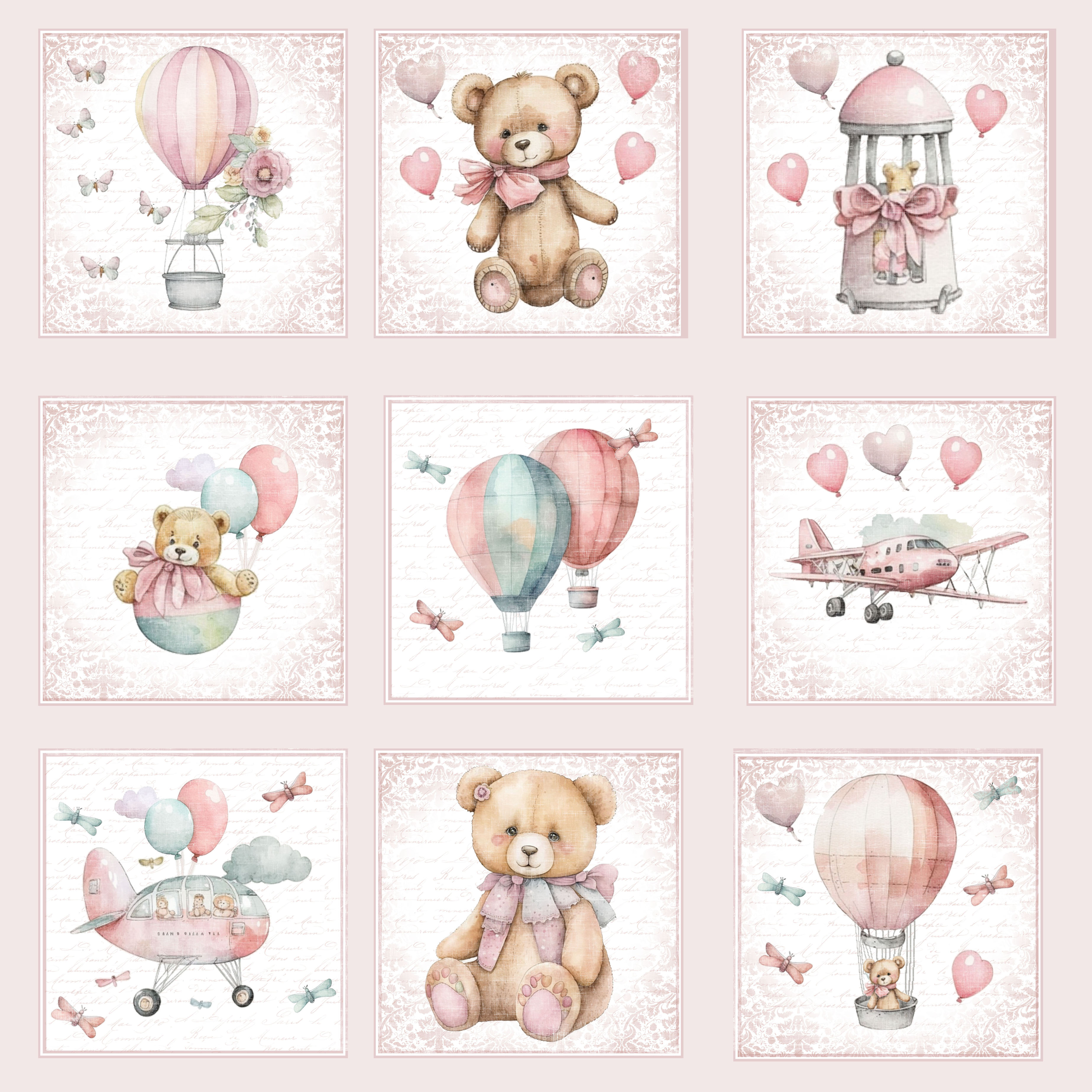 Reprint Teddy Baby Collektion 6"x6" - 10
