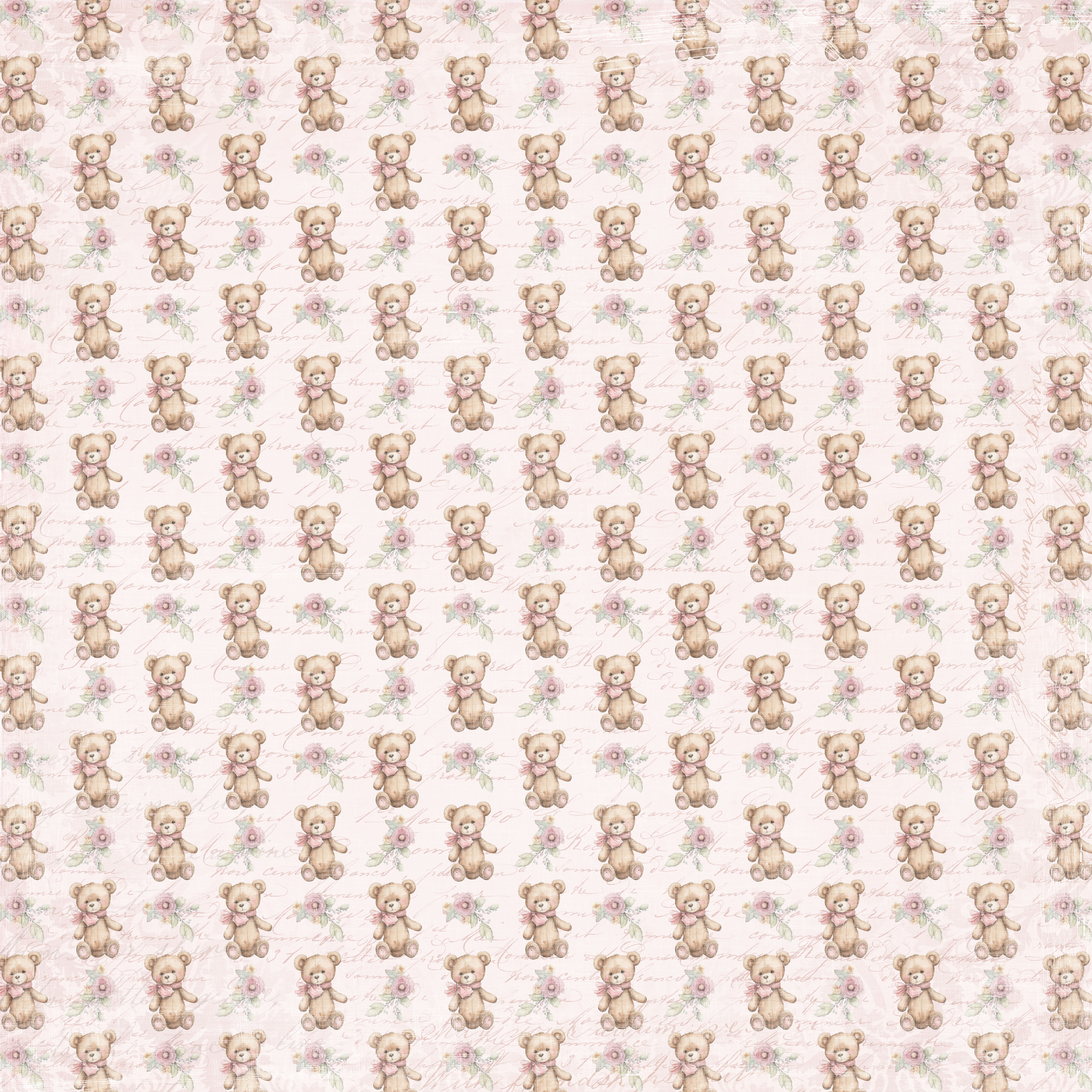  Reprint Teddy Baby Collection 12"x12" - 4