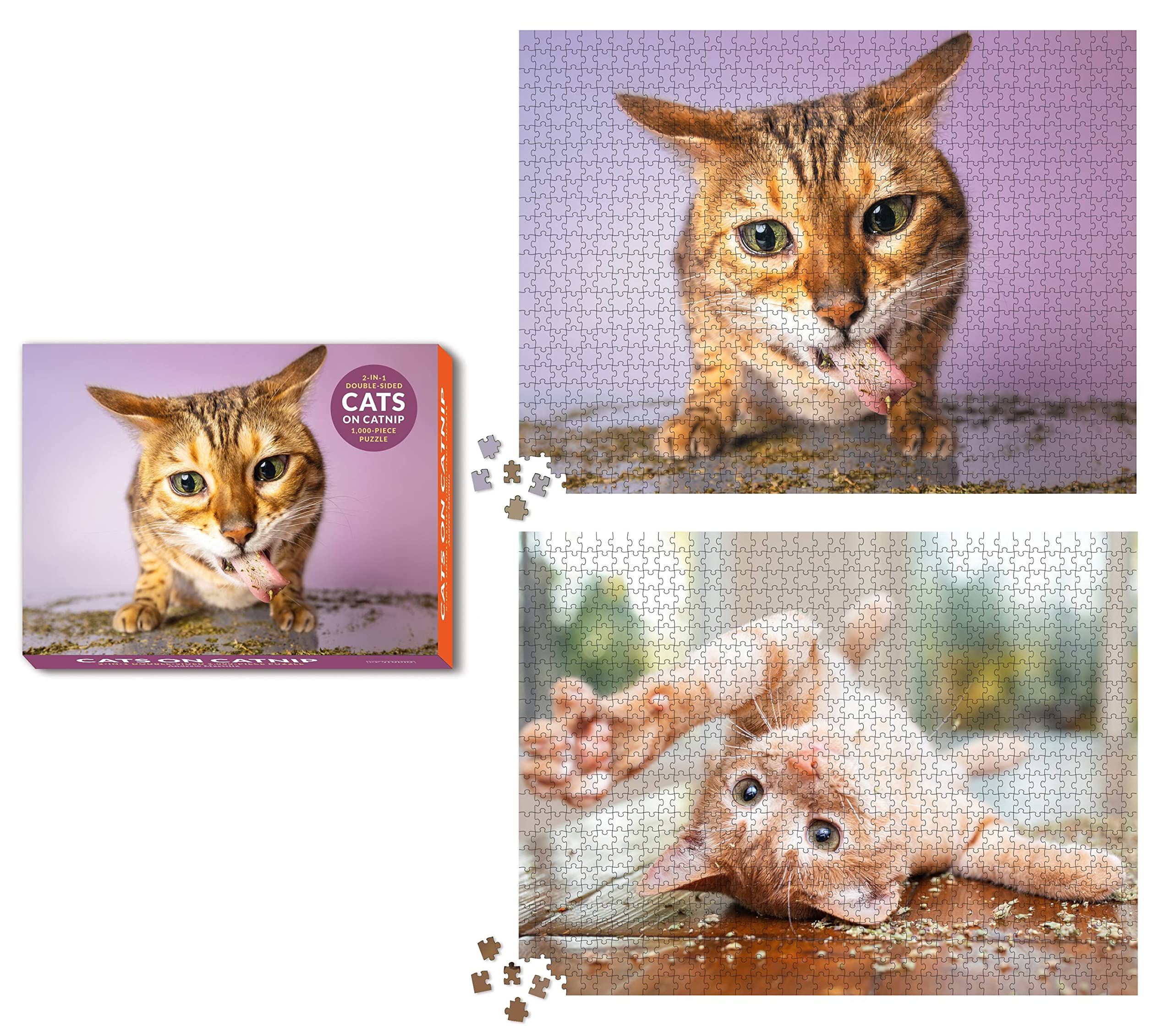 Cats on Catnip 2-in-1 Double-Sided 1000 Piece Puzzle