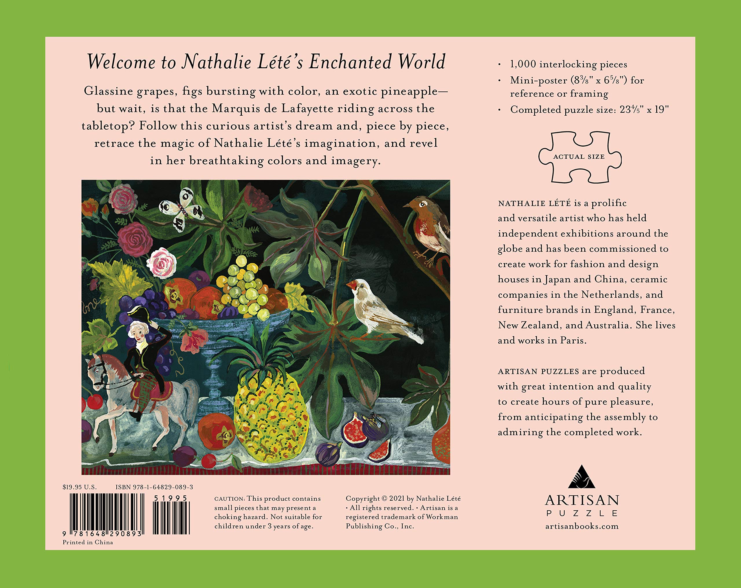 Nathalie Lété: Still Life with Pineapple 1,000-Piece Puzzle - 2