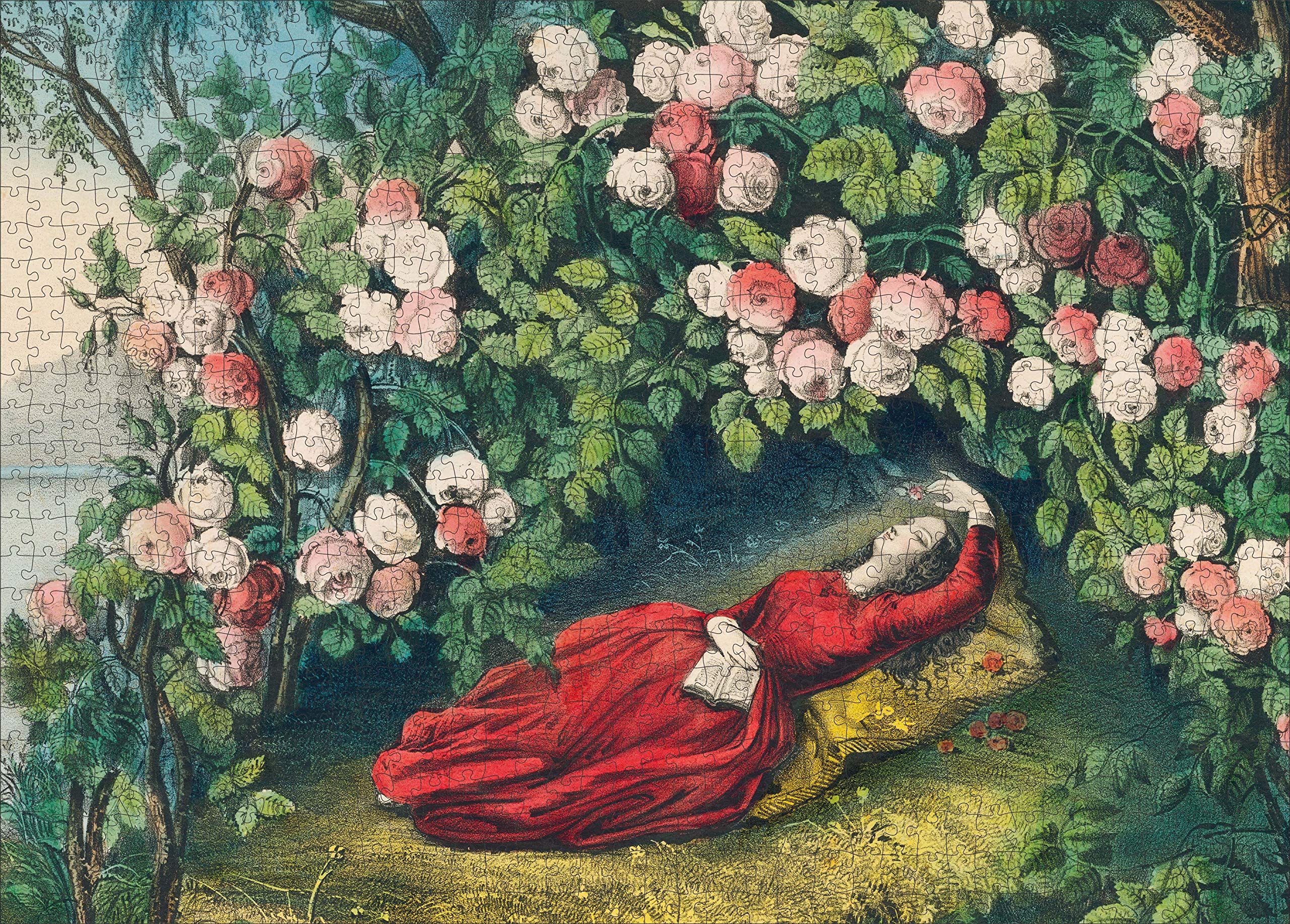 John Derian Paper Goods: The Bower of Roses 1,000-Piece Puzzle - 2