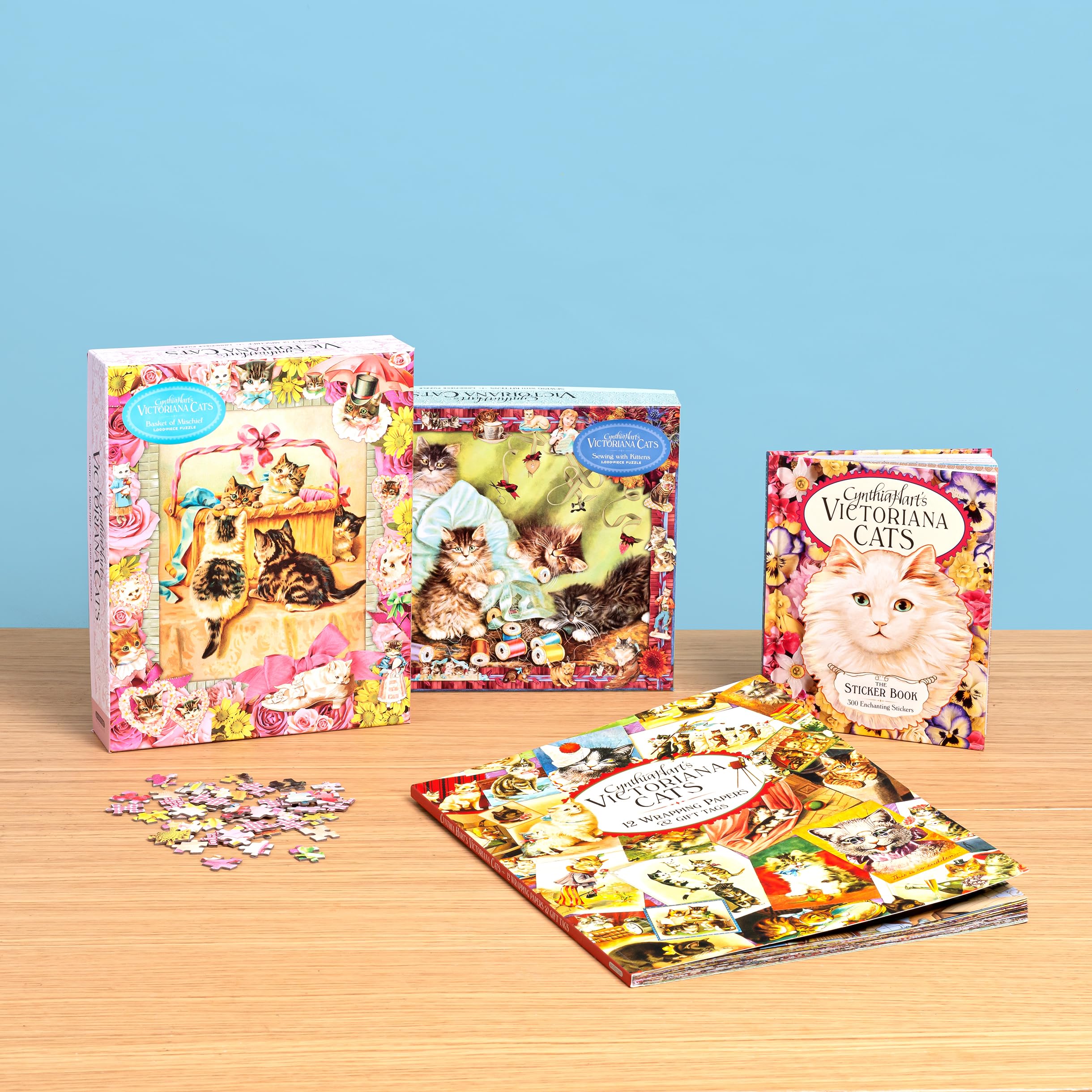 Cynthia Hart's Victoriana Cats: 12 Wrapping Papers and Gift Tags - 10