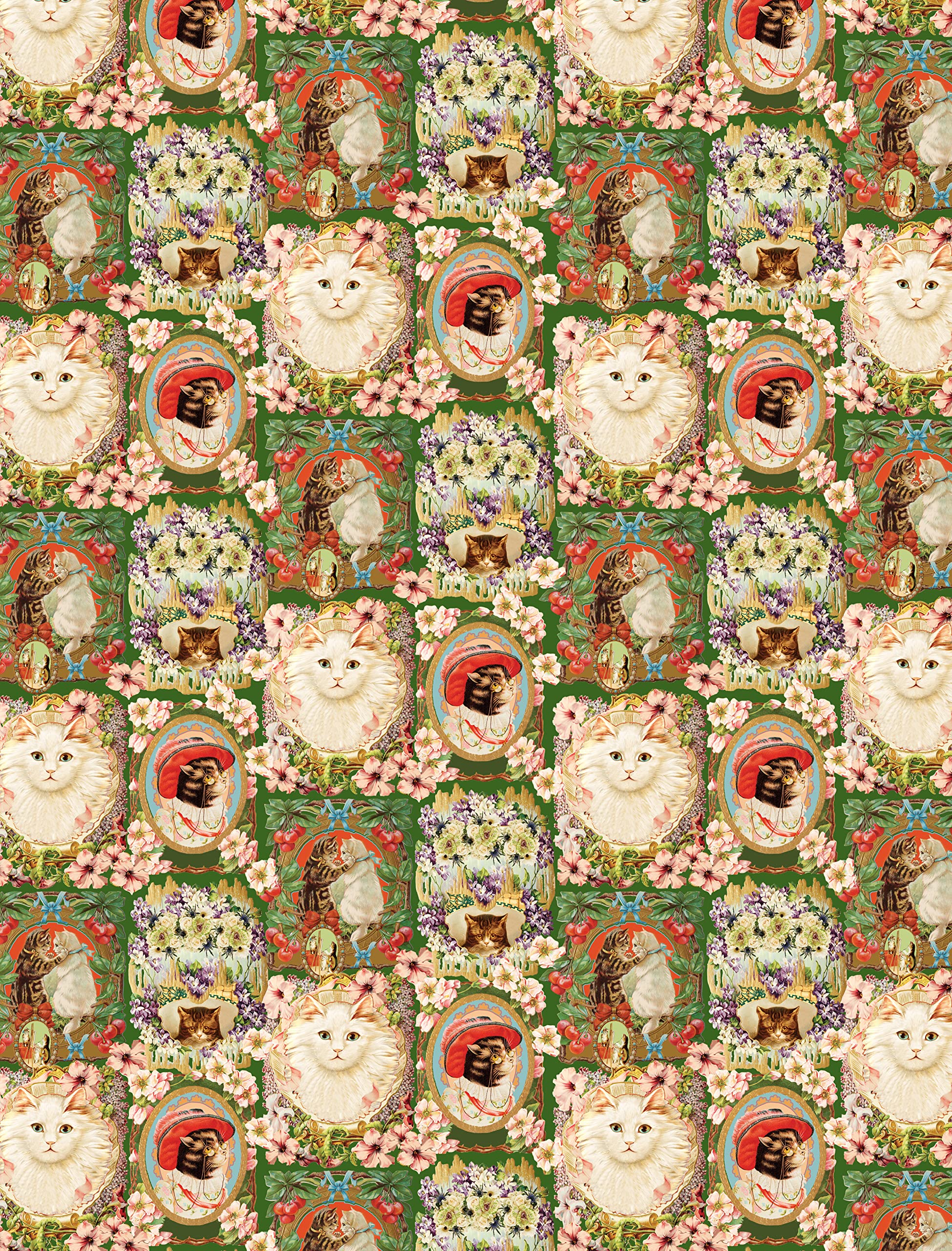 Cynthia Hart's Victoriana Cats: 12 Wrapping Papers and Gift Tags - 6