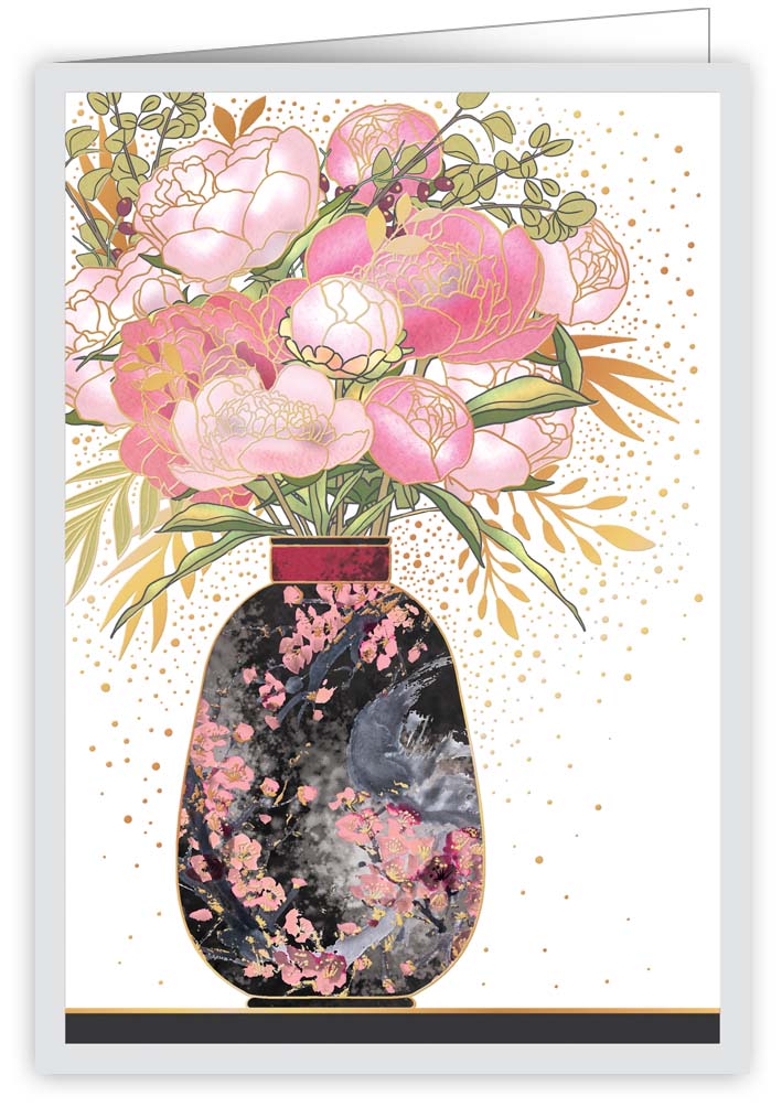 Vase with Flowers, Greeting Card