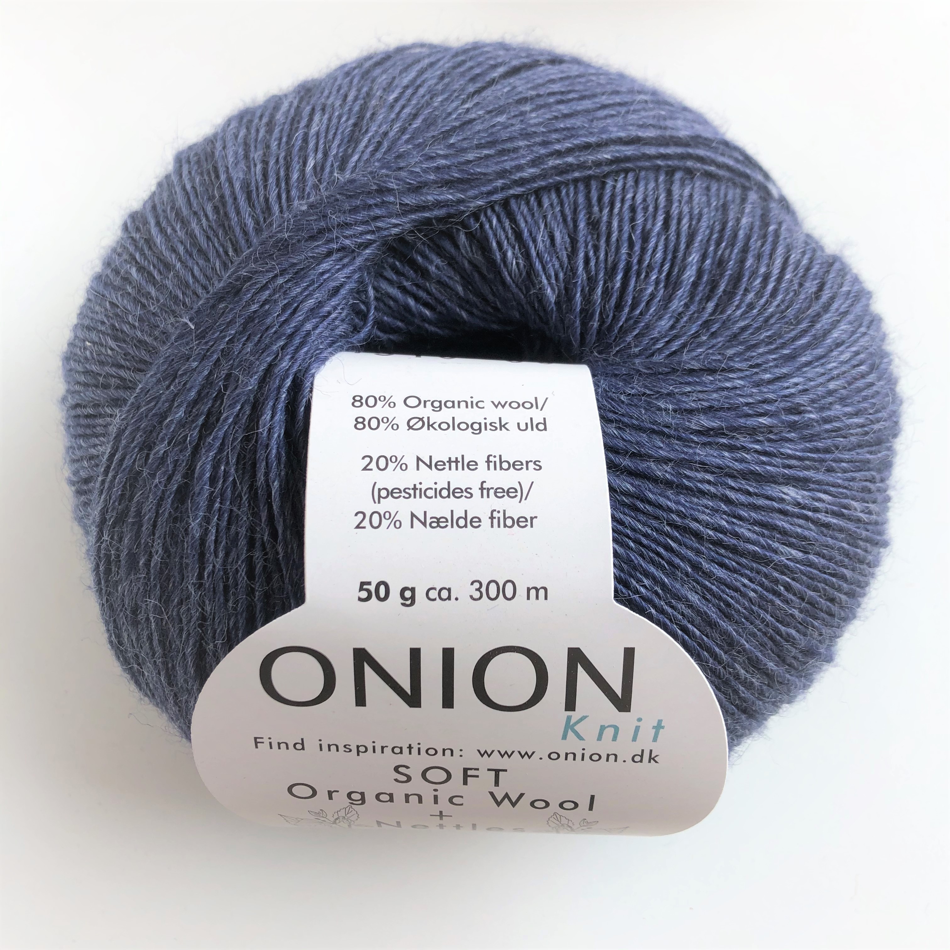 Soft - Ekologisk Ull & Nässelfiber, 1510 Jeansblå