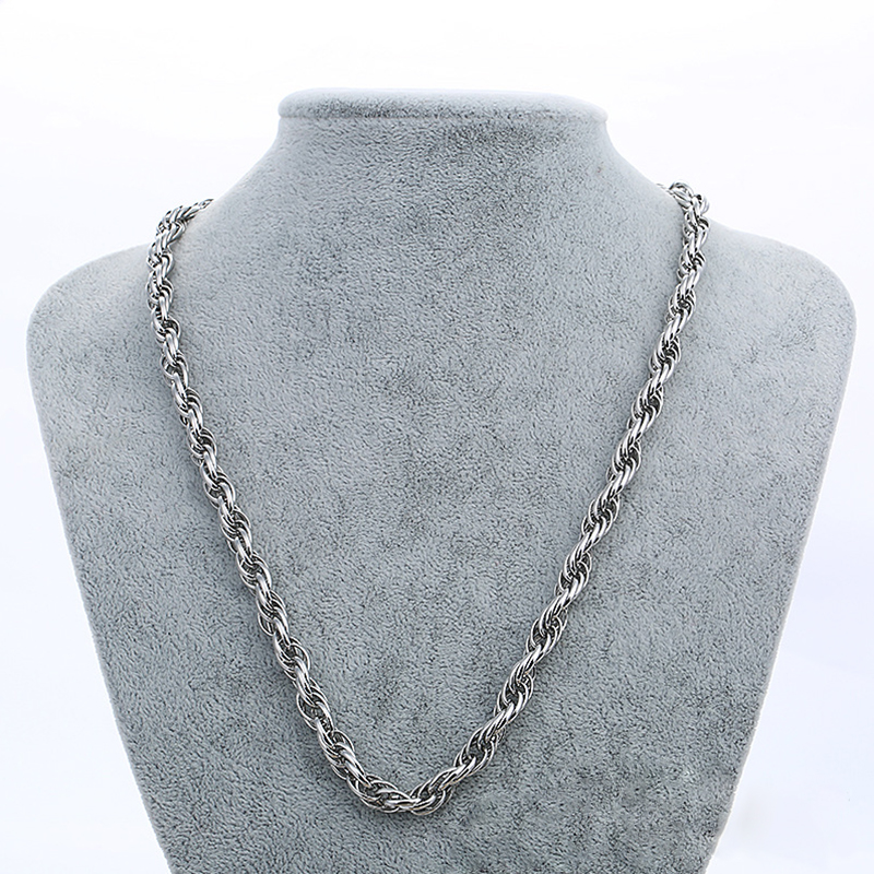Rostfritt stål HALSBAND 7mm-550mm
