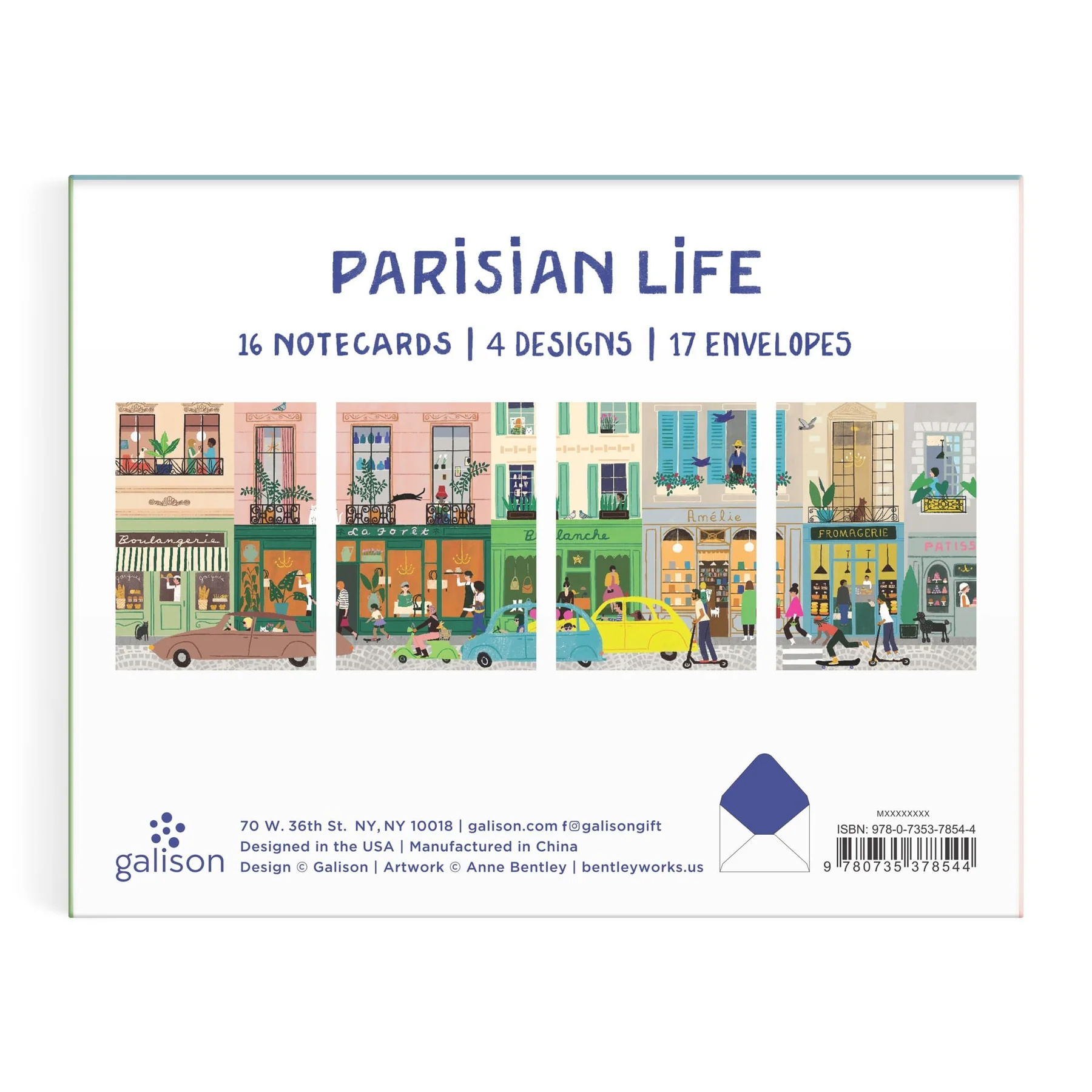 Parisian Life Greeting Assortment Notecard Set - 8