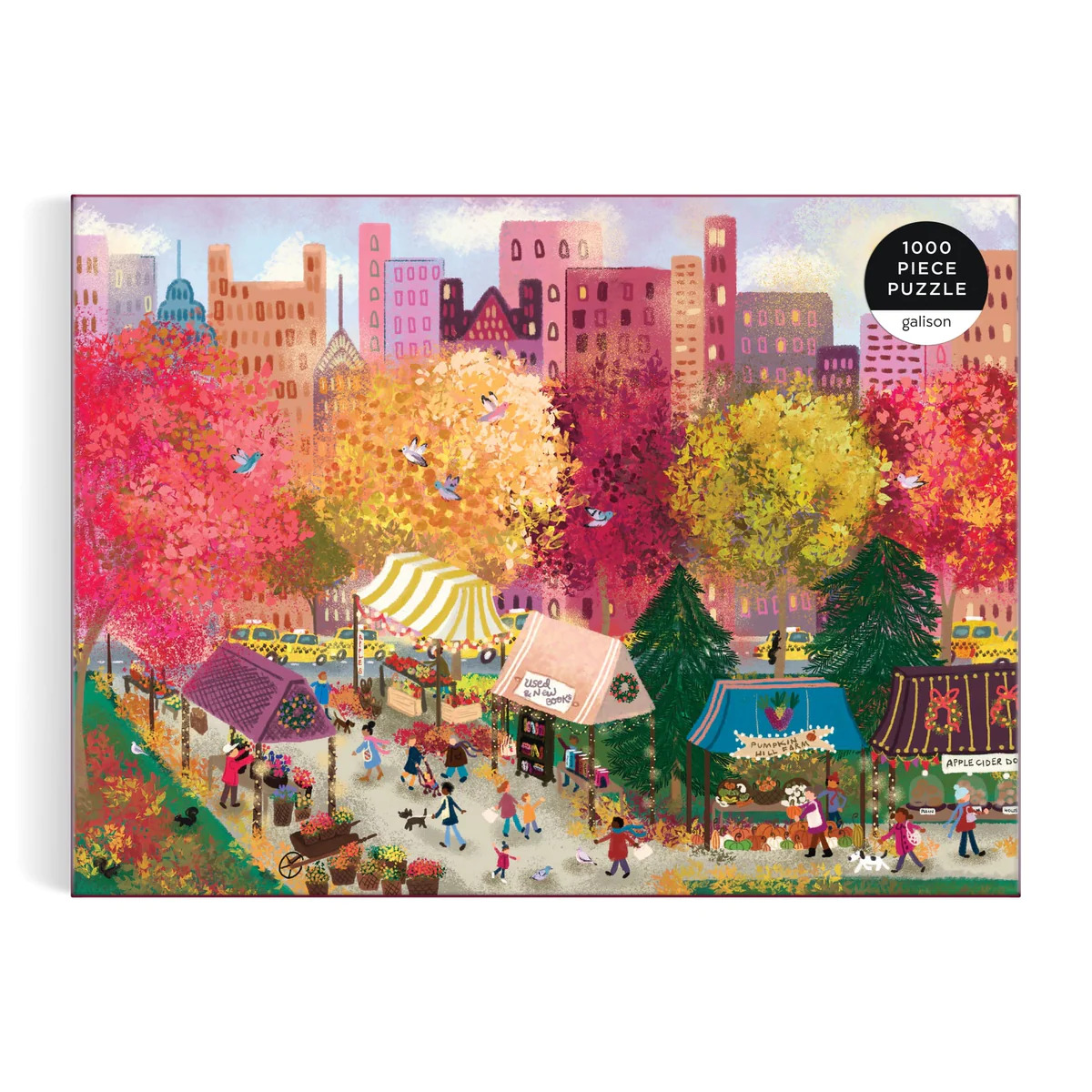 Joy Laforme Autumn at the City Market 1000 Piece Puzzle - 2