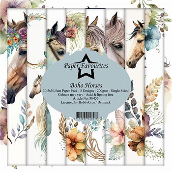 Paper Favourites Boho Horses 12x12 Inch Paper Pack 