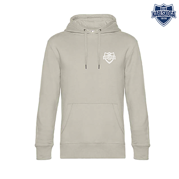 Beige Hood med tryck