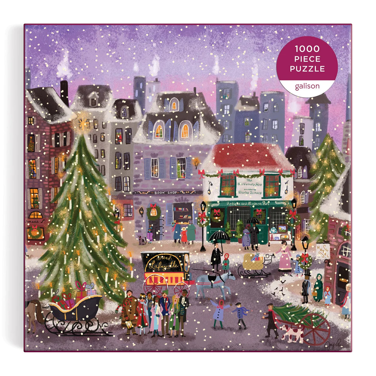 Joy Laforme Christmas Square 1000 Piece Puzzle - 2