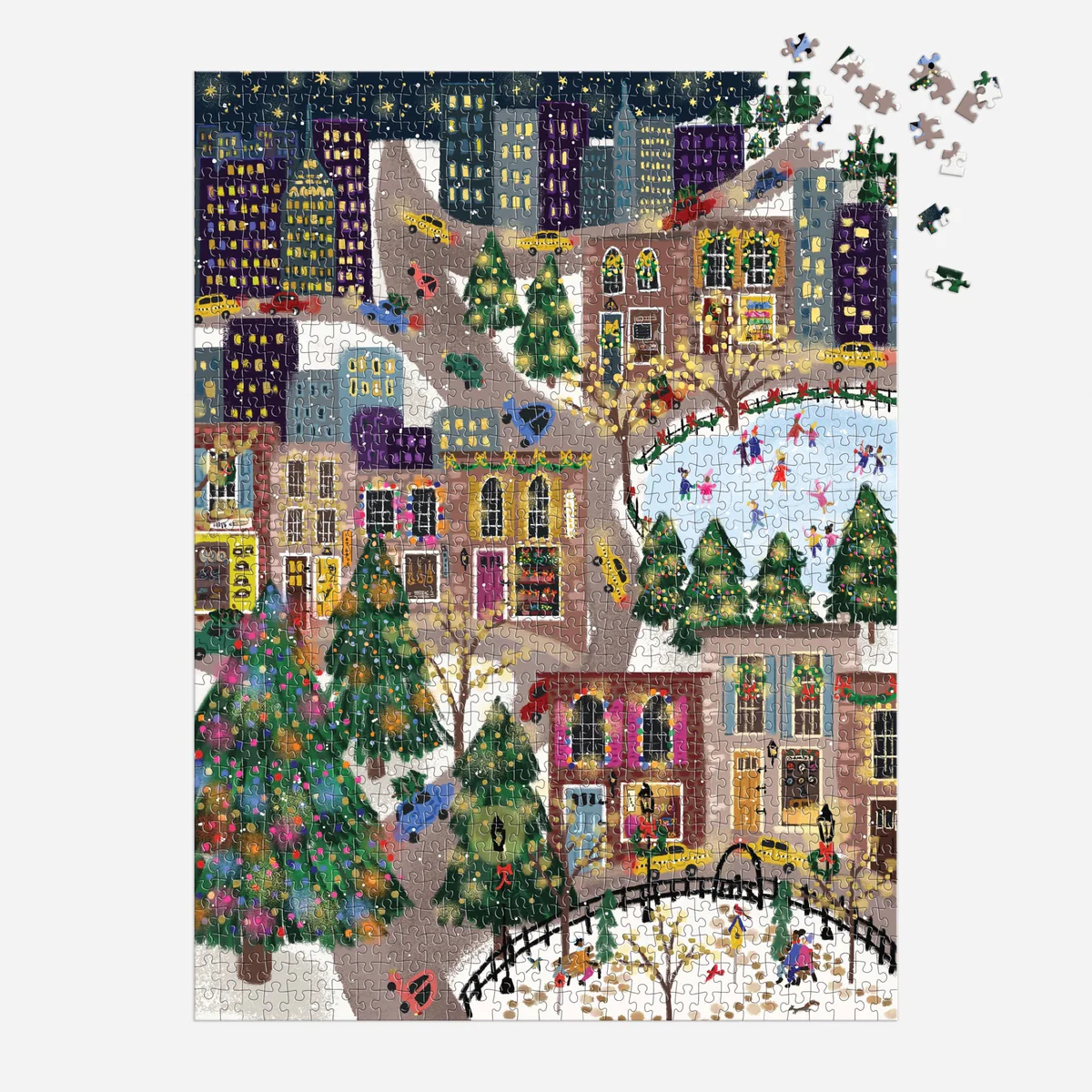 Joy Laforme Sparkling City 1000 Piece Foil Puzzle In a Square Box - 4