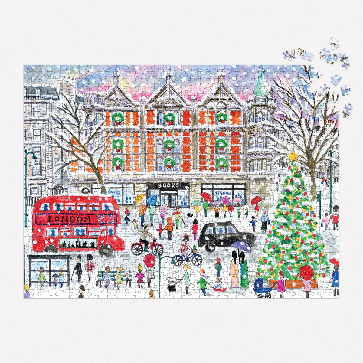 Michael Storrings Christmas in London 1000 Piece Puzzle - 4