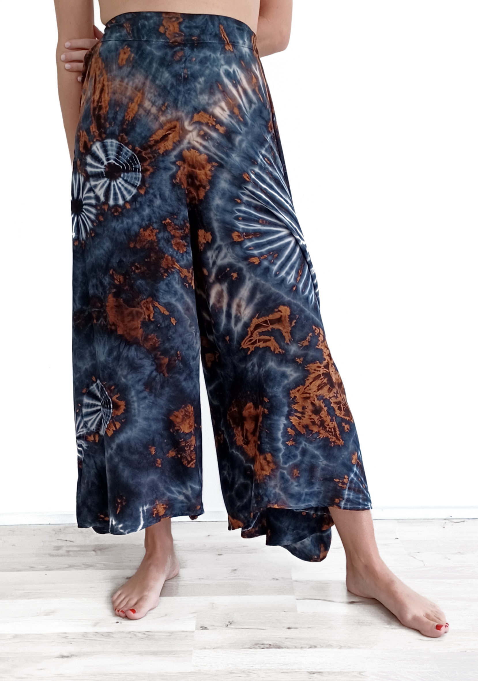 Batik Byxa med vida ben 