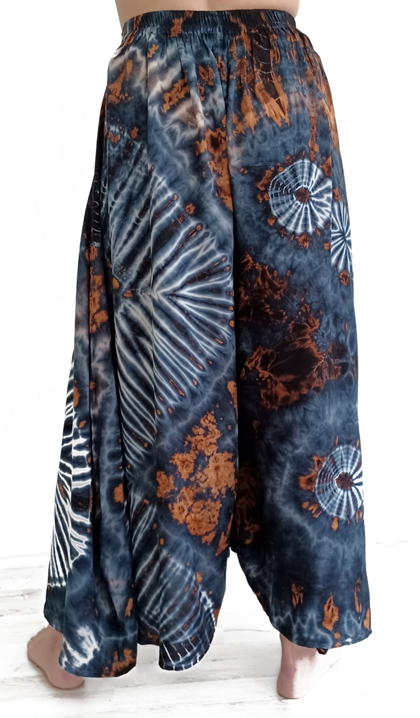 Batik Byxa med vida ben  - 3