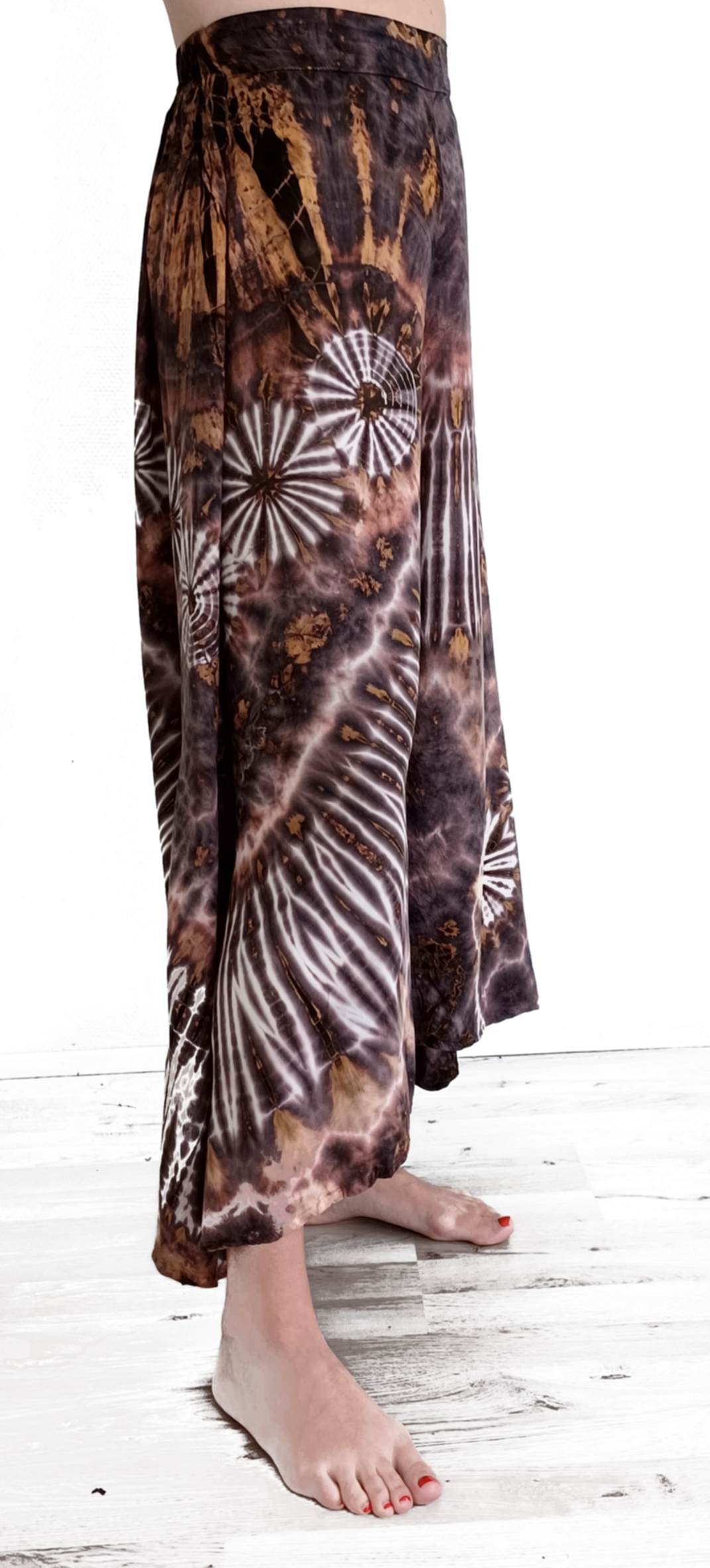 Batik Byxa med vida ben  - 5