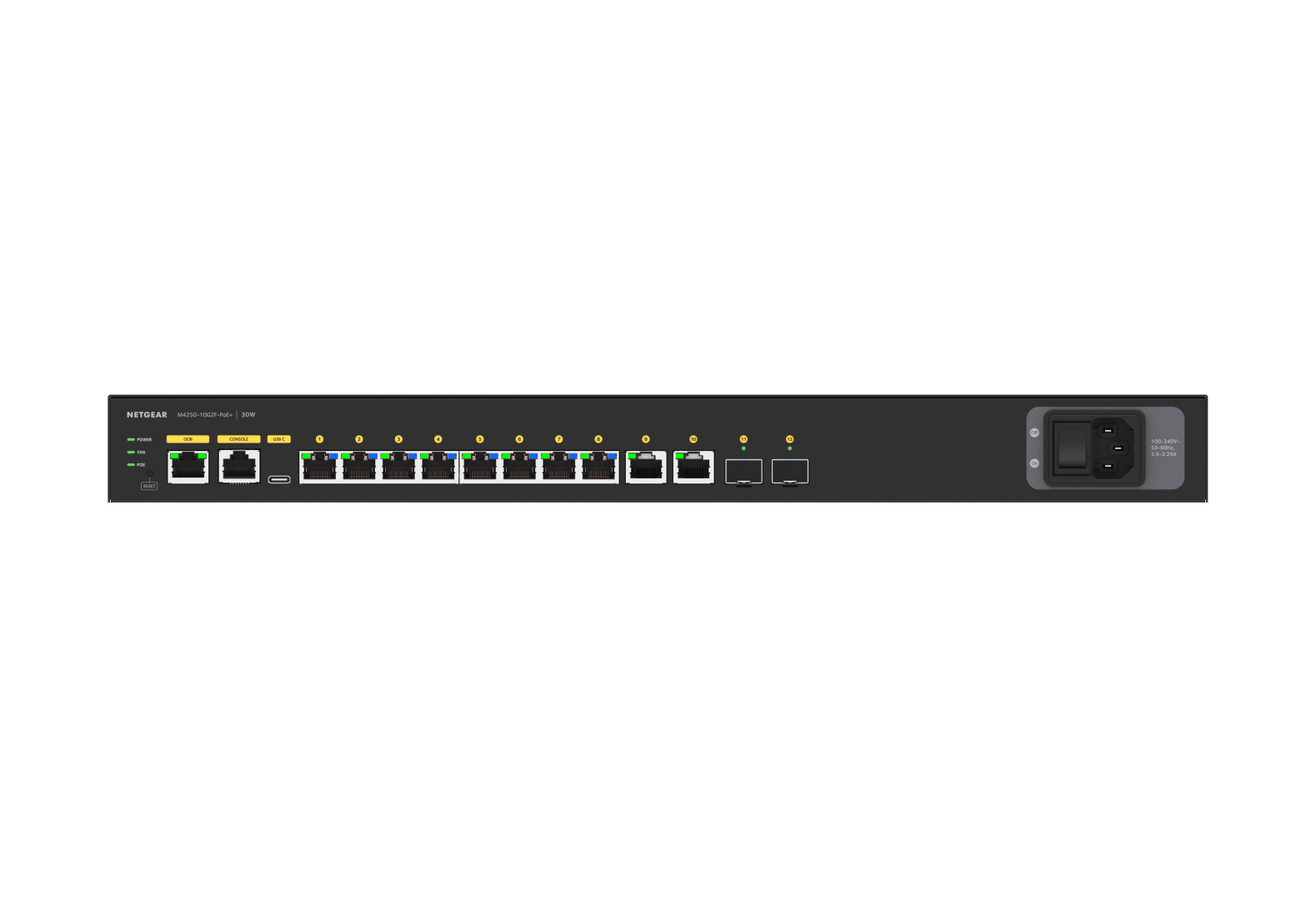 Netgear AV Line M4250-10G2F-PoE+ - 6