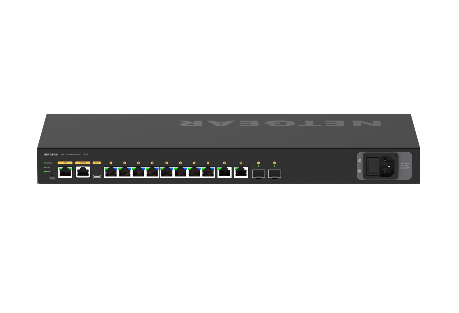 Netgear AV Line M4250-10G2F-PoE+ - 2