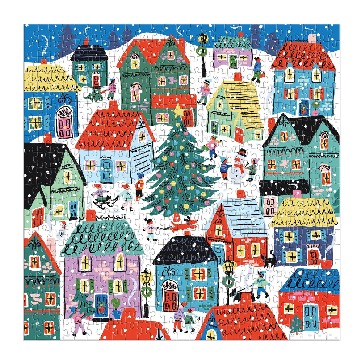 Christmas in the Village 500 Piece House Puzzle - 2
