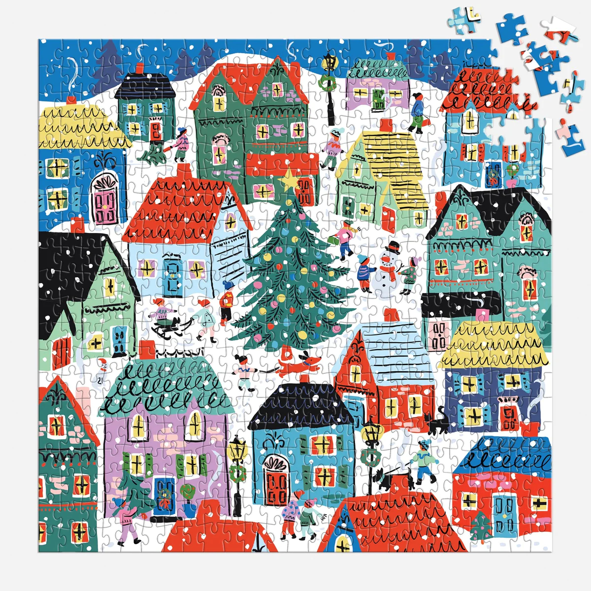 Christmas in the Village 500 Piece House Puzzle - 3