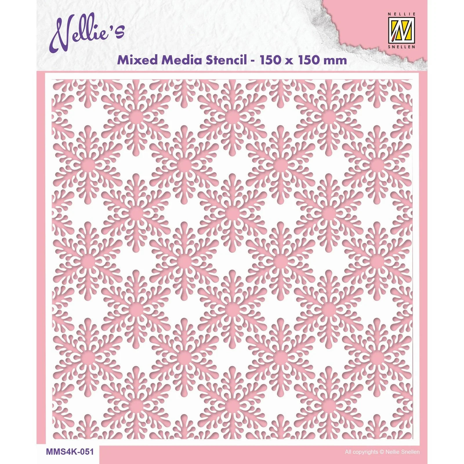 Stencil Snowflakes