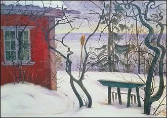 Winter in Hvalsbakken (1926), Postcard