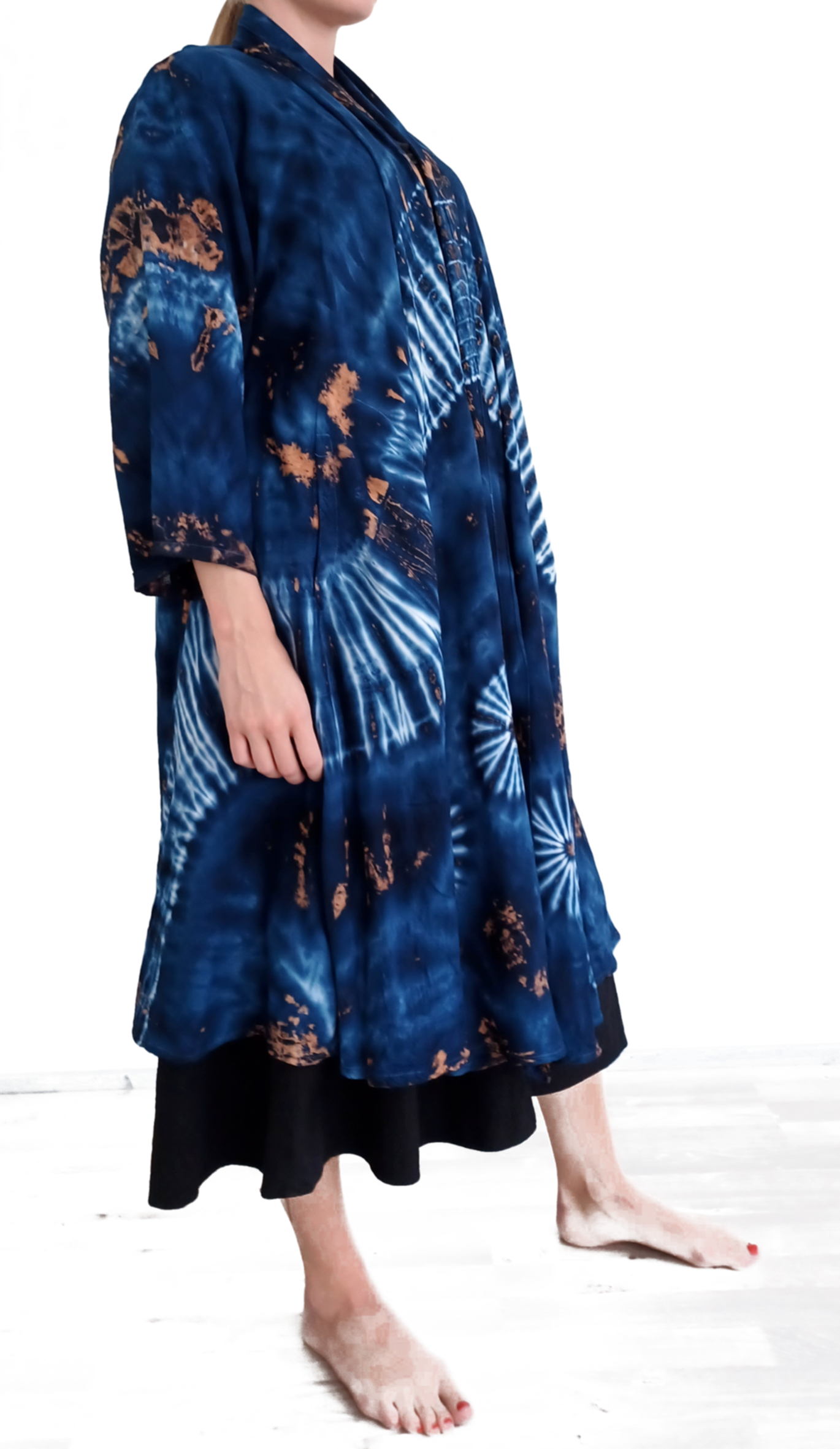 Kimono / Öppen Cardigan i Batik   - 4