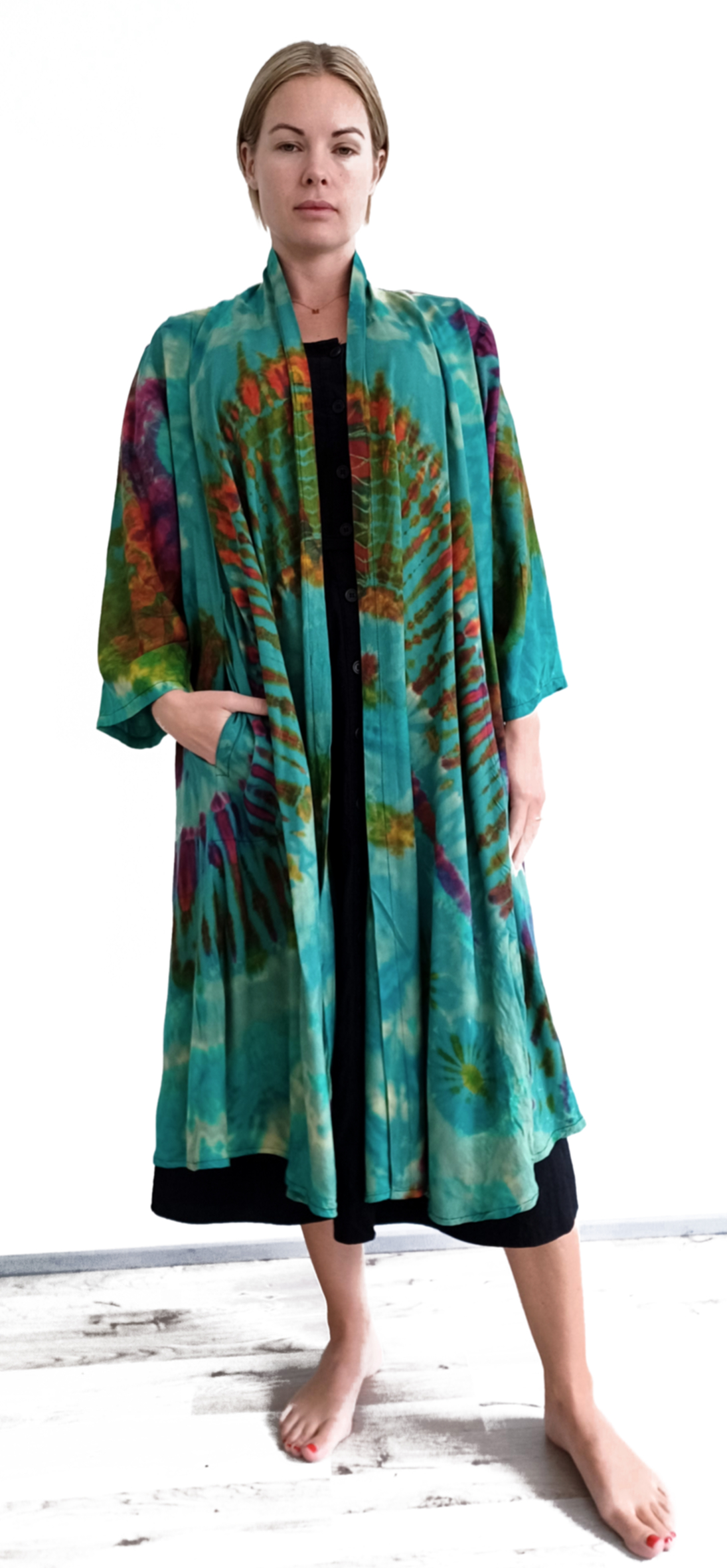 Kimono / Öppen Cardigan i Batik   - 3