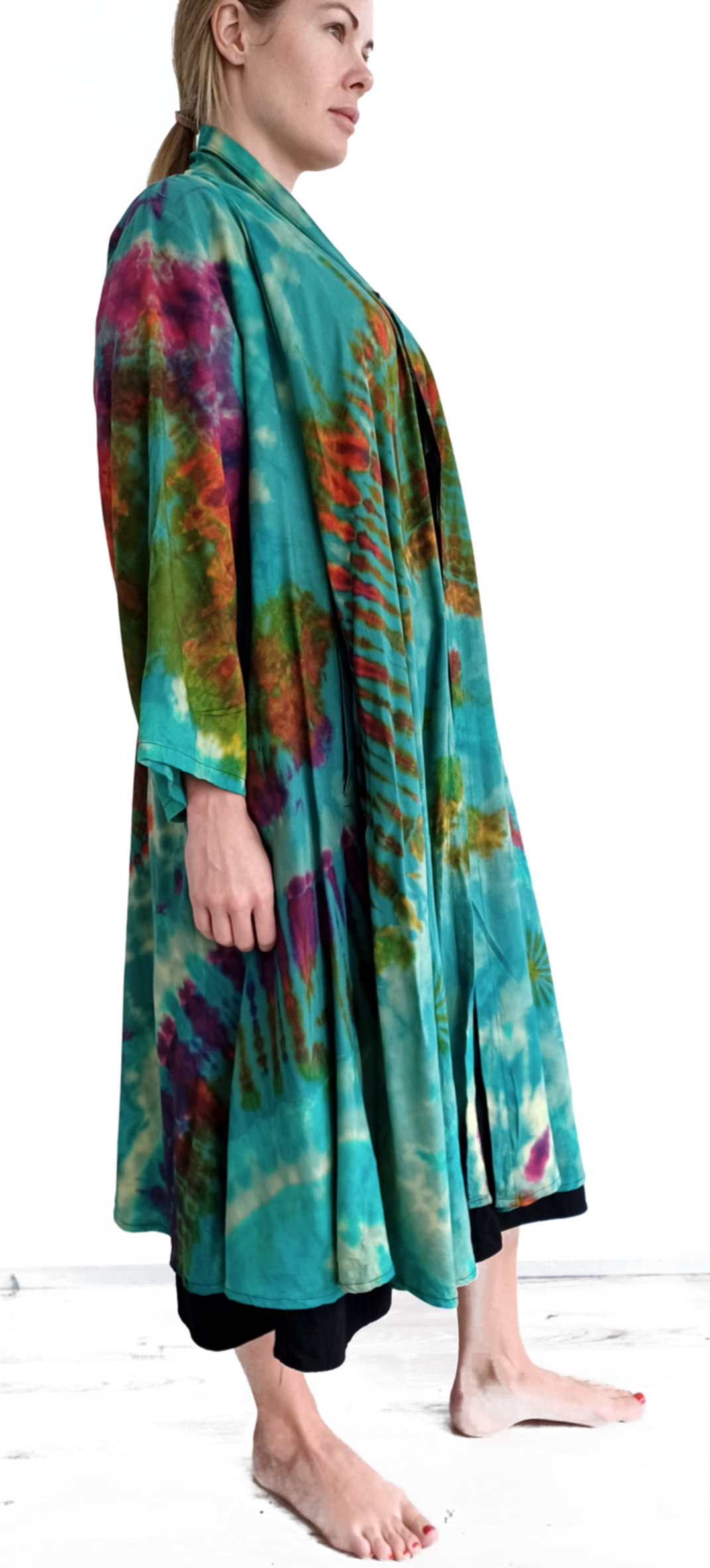 Kimono / Öppen Cardigan i Batik   - 7