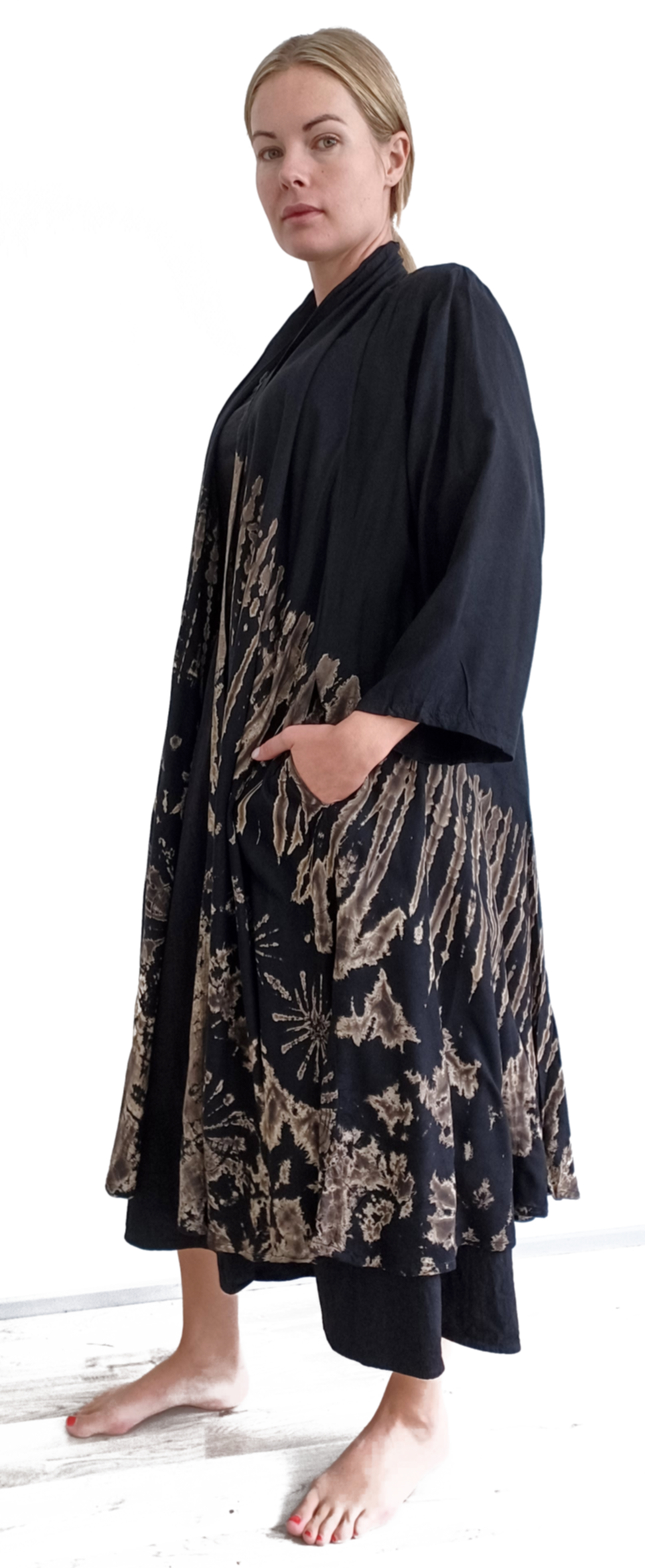 Kimono / Öppen Cardigan i Batik   - 2