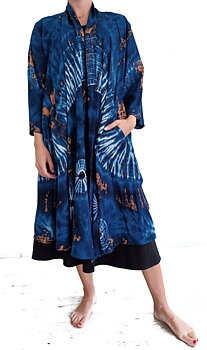 Kimono / Öppen Cardigan i Batik  