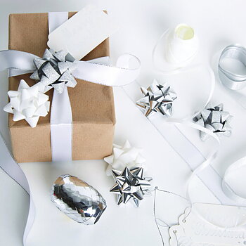 Jul Kit - Silver & Vit,  Papermania