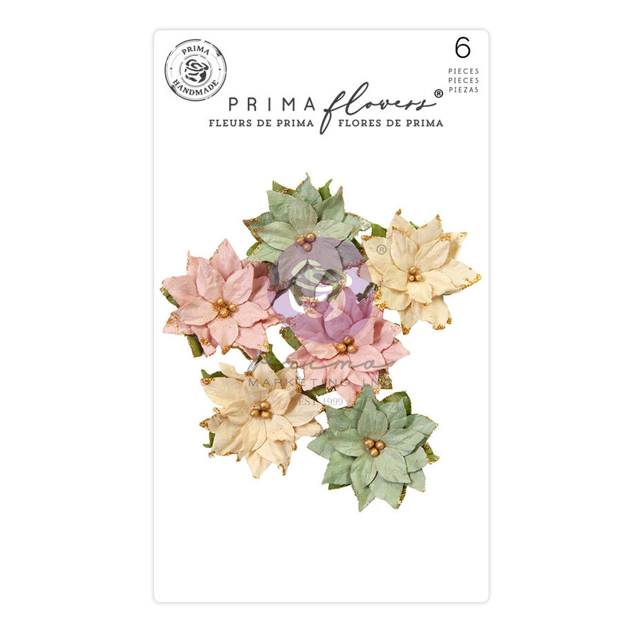 Christmas Market Flowers, 6st, Prima Marketing