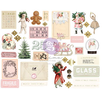 Christmas Market -  Chipboard, 35st, Prima Marketing