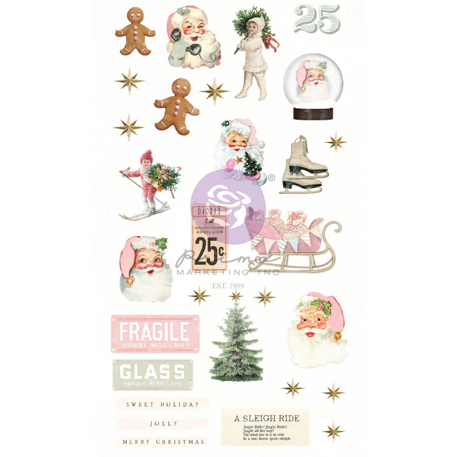 Christmas Market -  Puffy Stickers, 29st, Prima Marketing
