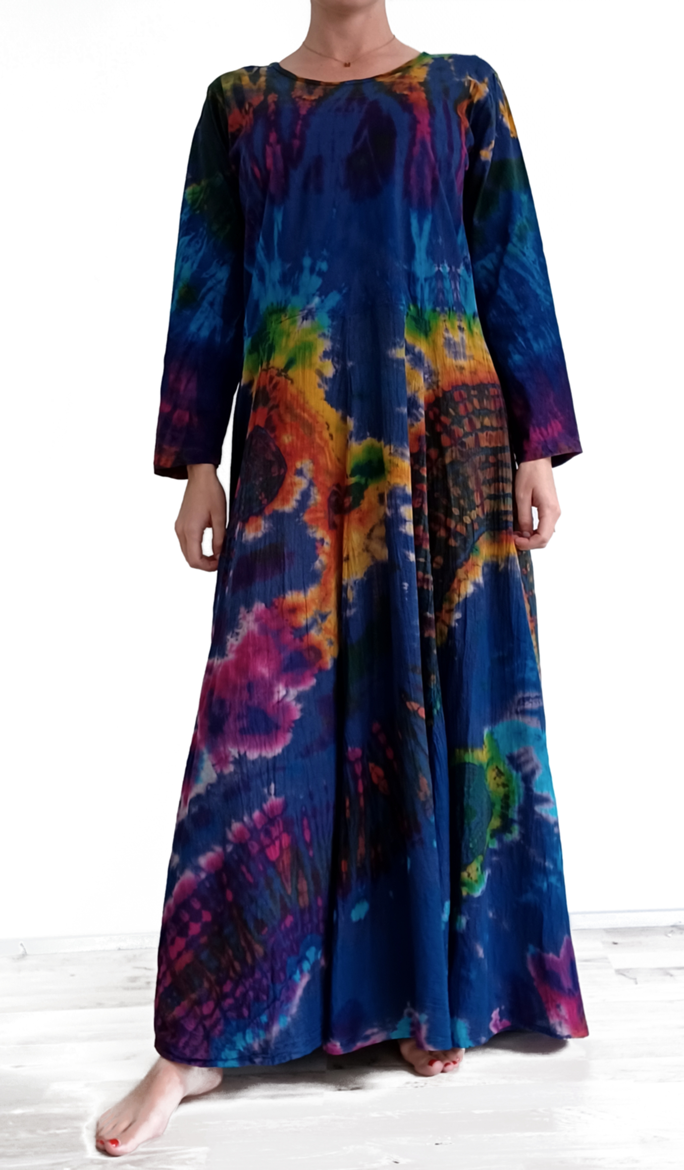 Lång Batik Klänning 