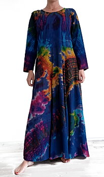 Lång Batik Klänning 