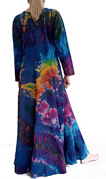 Lång Batik Klänning 