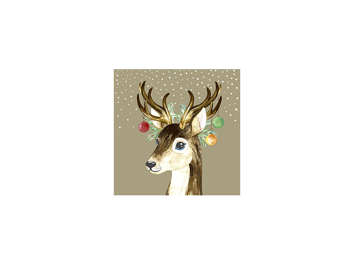 Kaffeservett Deer Baubles