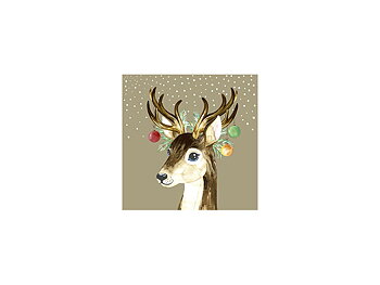 Kaffeservett Deer Baubles