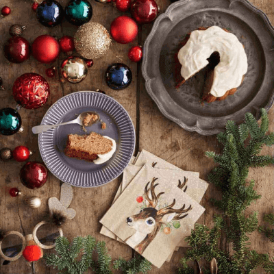 Kaffeservett Deer Baubles - 2