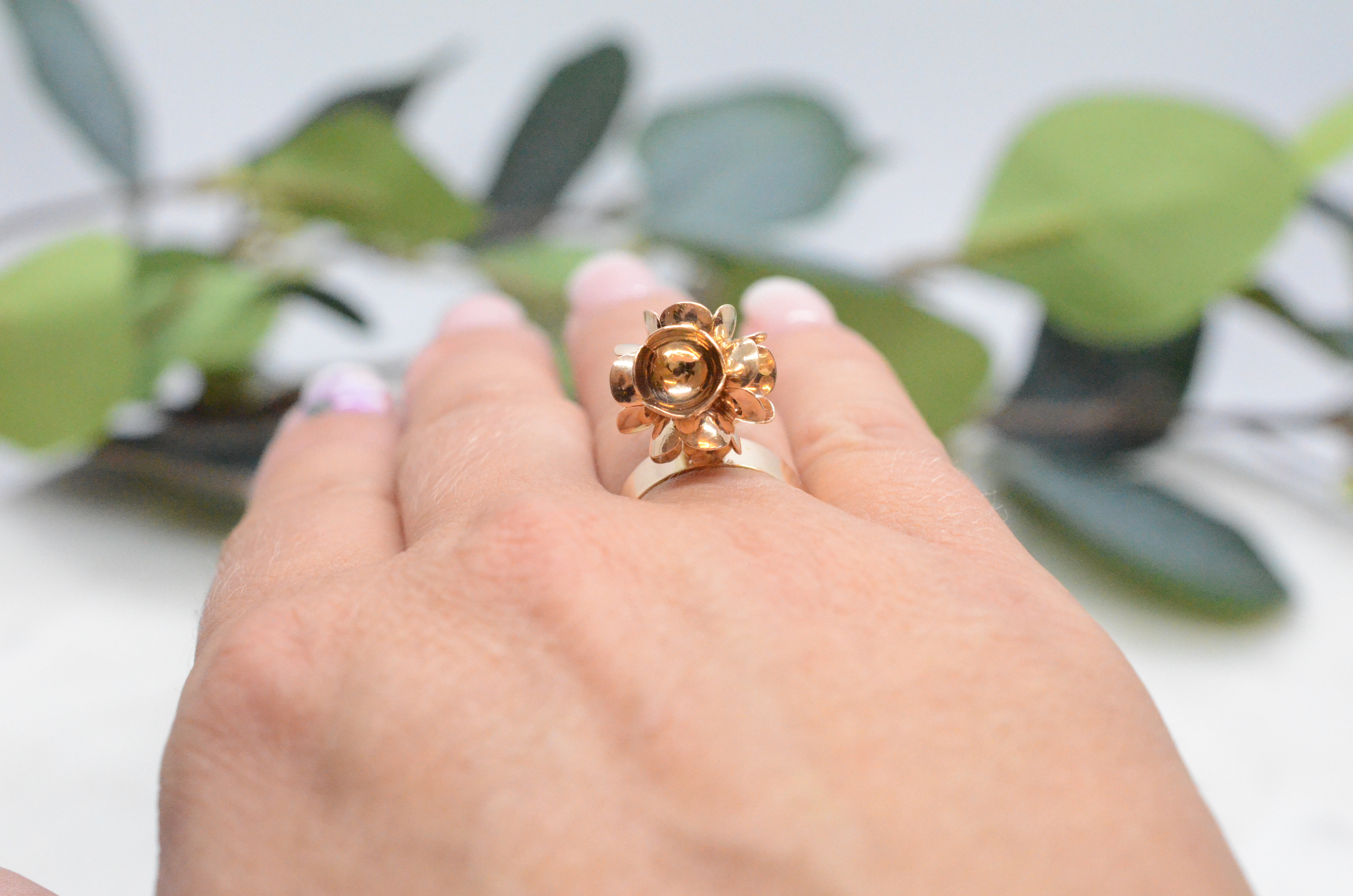 Vintage ring 18k ring design attributed Lisa Vitali - 7