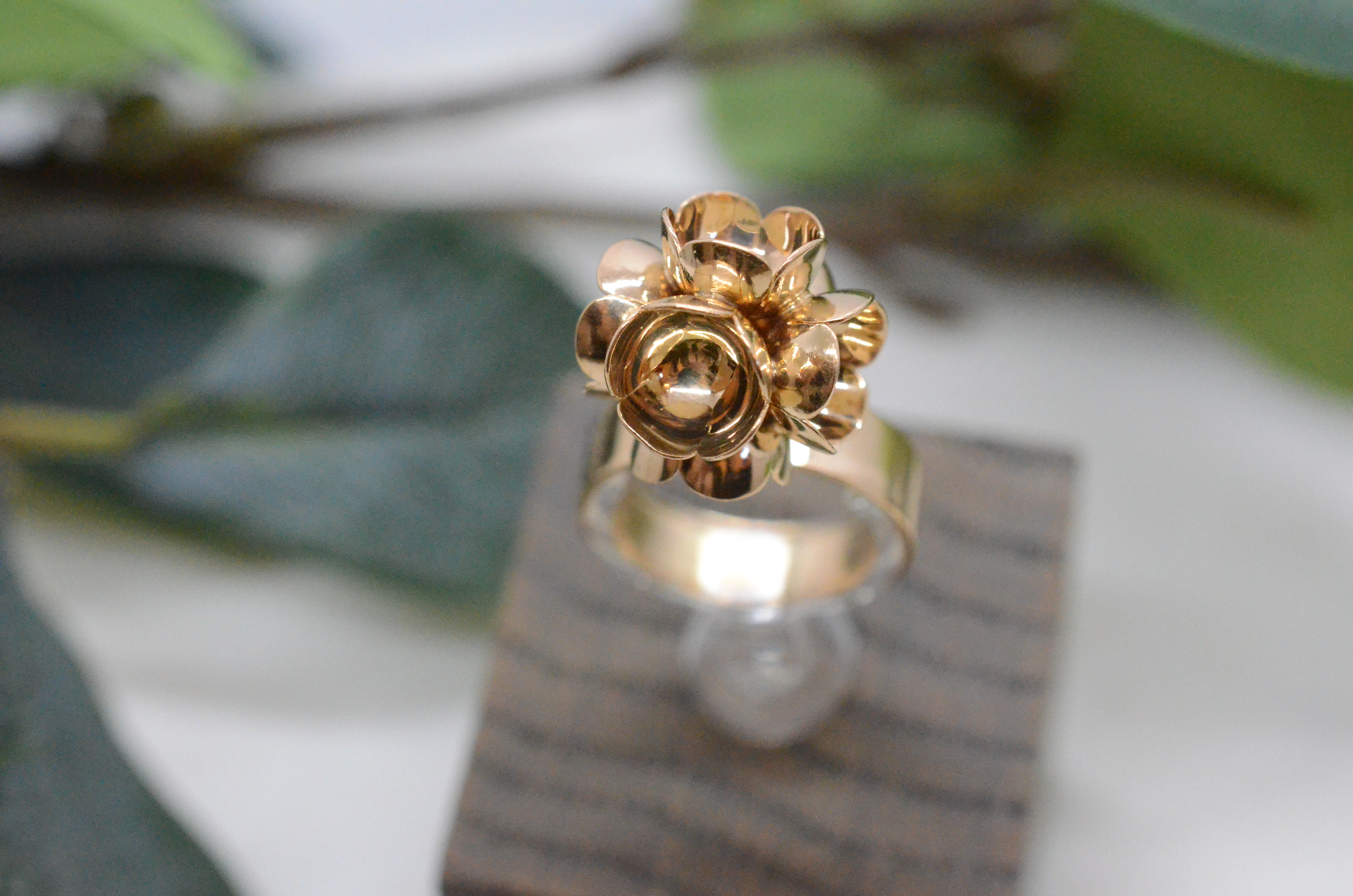 Vintage ring 18k ring design attributed Lisa Vitali - 4