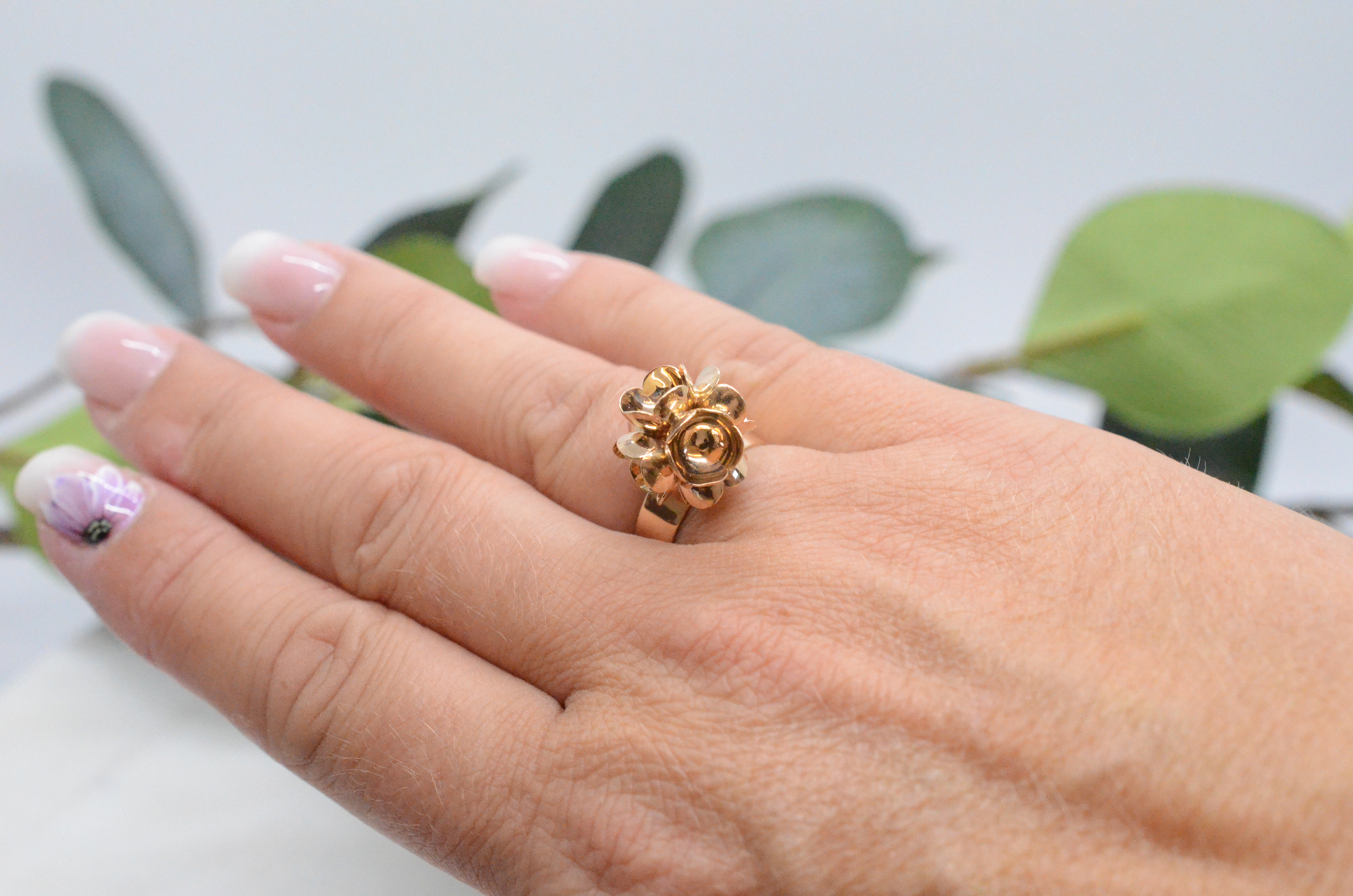 Vintage ring 18k ring design attributed Lisa Vitali - 6