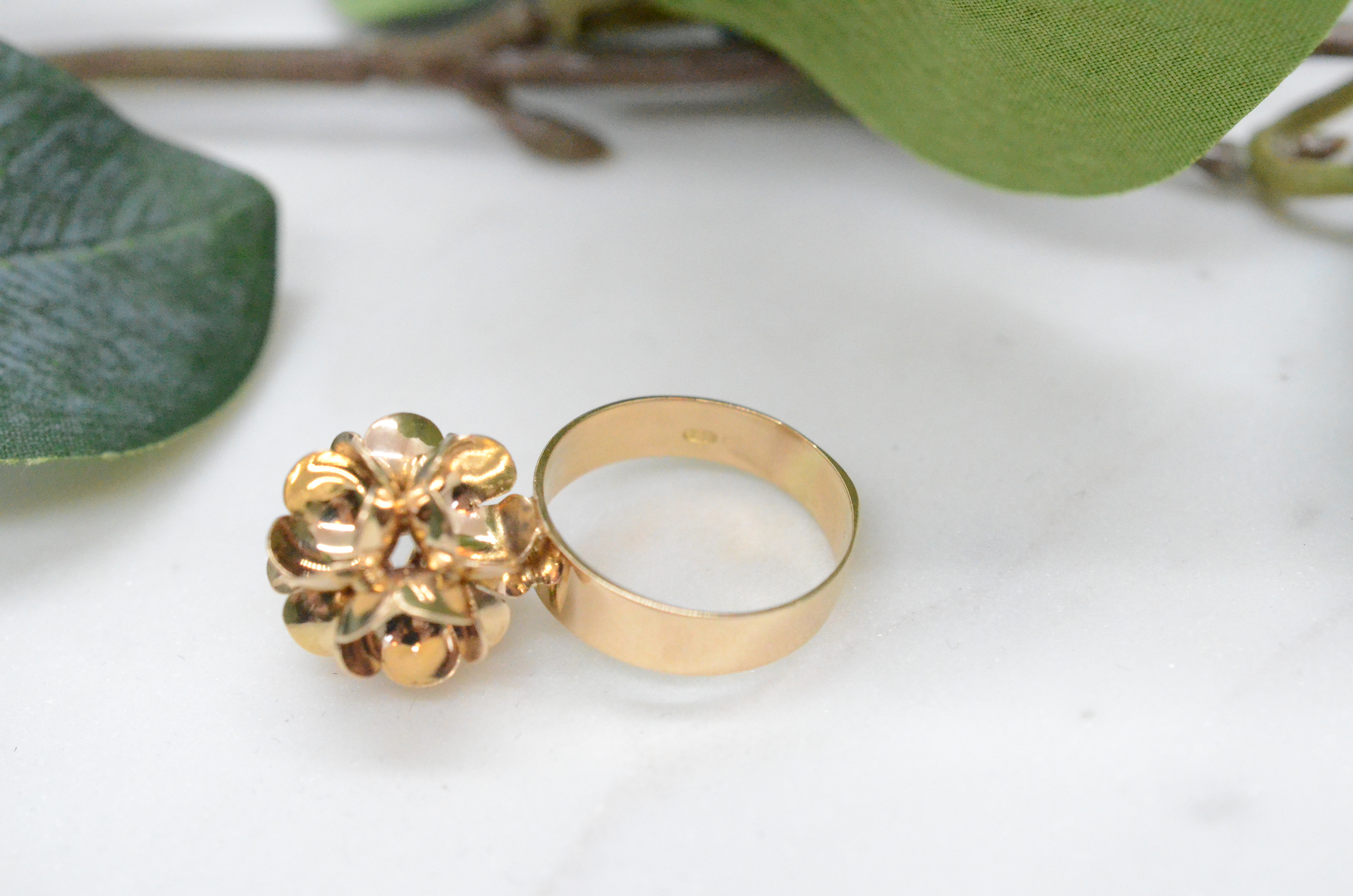 Vintage ring 18k ring design attributed Lisa Vitali - 5