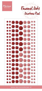 Marianne design Enamel dots - Duotone Red